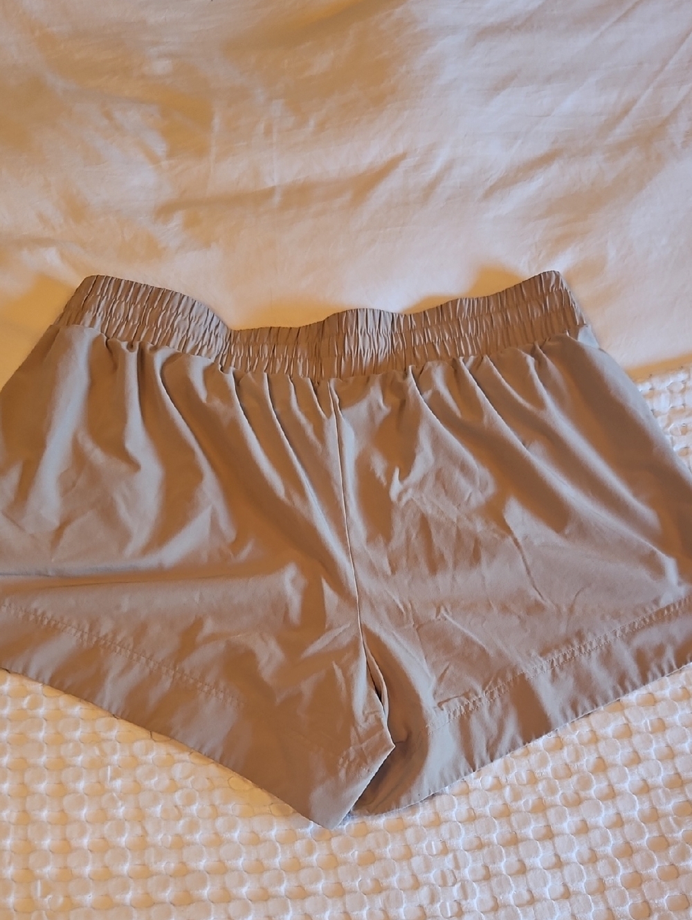 Women’s Drawstring Relaxed Fit Shorts - Taupe Xxl - Picture 3 of 3